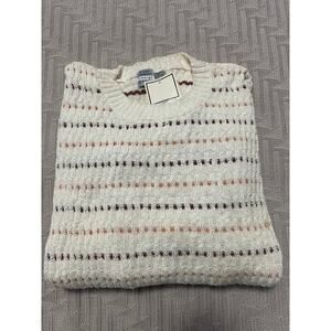 Vintage Tony Lambert striped cotton sweater size XL NWT